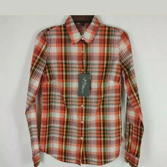 Blaser Shirt Ladies Sara Poplin Blouse Orange/Yell - Picture 2 of 7